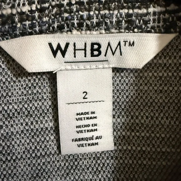 White House Black Market Monochrome Tweed Blazer ❤️ - Picture 3 of 5